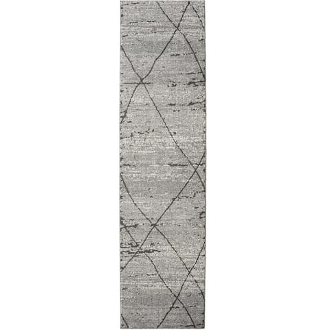 Leila Ashton carpets in charcoal, shown in a product top view as image 1
