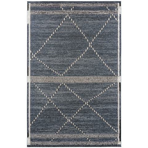 Leila Sky carpets in blue, shown in a product top view as image 1
