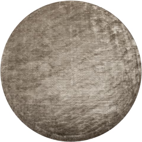 Madox Sandy Round carpet in taupe, shown in a product front view as image 1