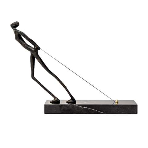 Maximo Rodin statues and sculptures in black, shown in a product front view as image 1