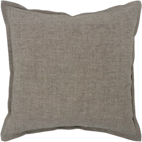 Mel Smoke single - indoor in linen, grey and charcoal, shown in a product front view as image 1