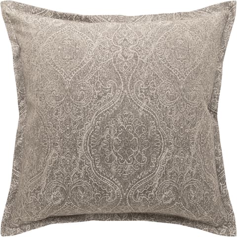 Nia Laurent cushion in taupe and grey, shown in a product front view as image 1