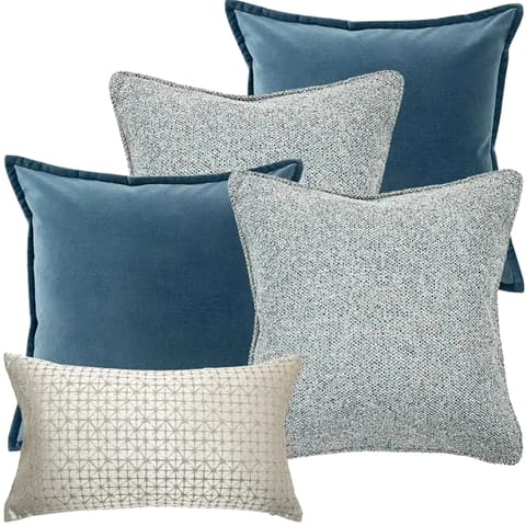 Samuel Bundle bundle - indoor in blue, silver and white, shown in a product front view as image 1