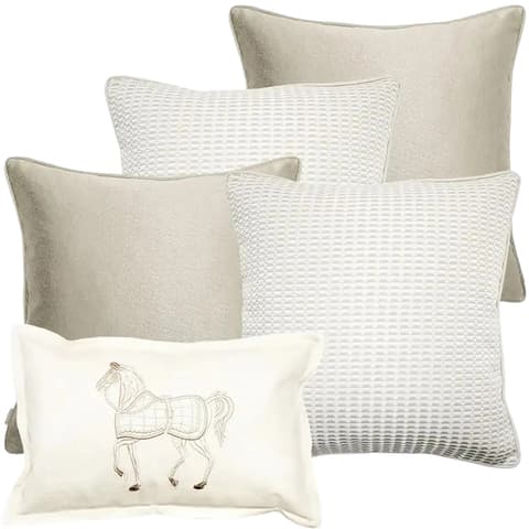 Elgine Bundle bundle - indoor in gold, beige and white, shown in a product front view as image 1