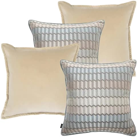 Nilla Bundle bundle - indoor in silver, blue and beige, shown in a product front view as image 1