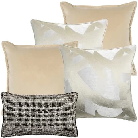 Cheena Bundle bundle - indoor in beige, silver and black, shown in a product front view as image 1