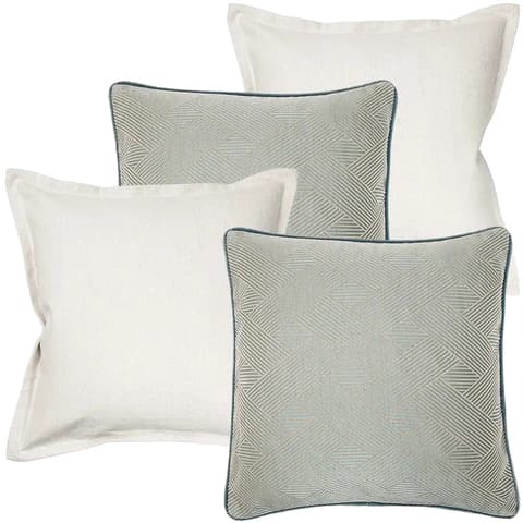 Tyler Bundle bundle - indoor in white and blue, shown in a product front view as image 1