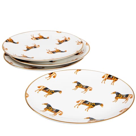 Sabina Viktoria plates in white, shown in a product top view as image 1