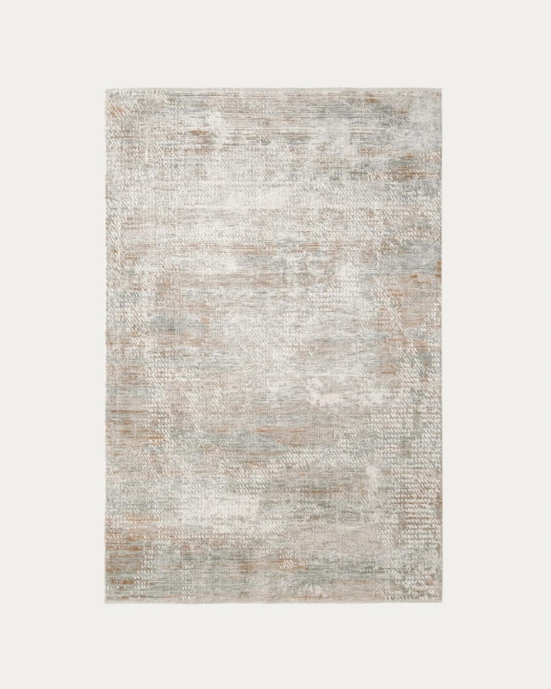 Savanna Sandy carpets in beige and rust, shown in a product top view as image 1