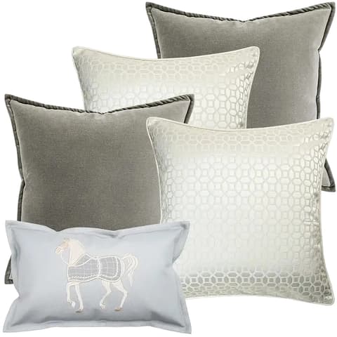 Lorenzo Bundle bundle - indoor in grey, white and blue, shown in a product front view as image 1