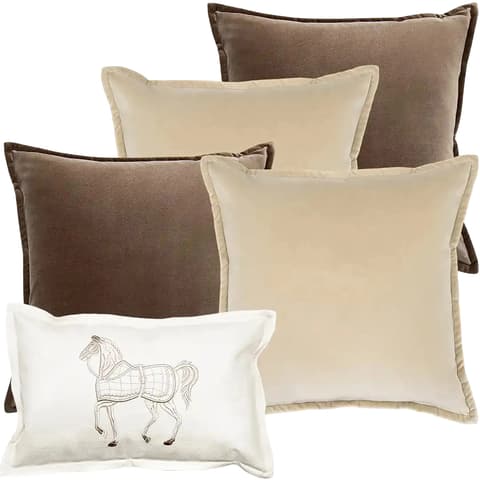 Nadine Bundle bundle - indoor in beige, brown and white, shown in a product front view as image 1