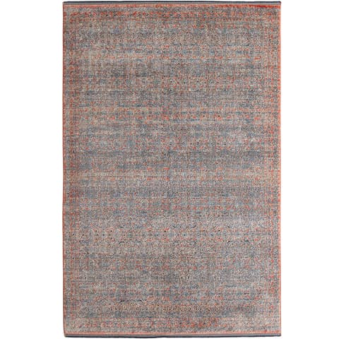 Sheldon Rosso carpets in red and rust, shown in a product top view as image 1