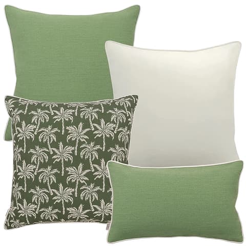 Sina Bundle outdoor bundles in green and ivory, shown in a product front view as image 1
