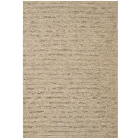 Solana Sandy carpets in brown, shown in a product top view as image 1