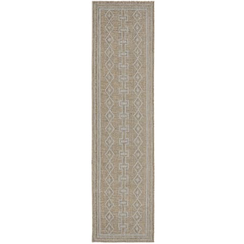 Summer Woods carpets in beige and brown, shown in a product top view as image 1