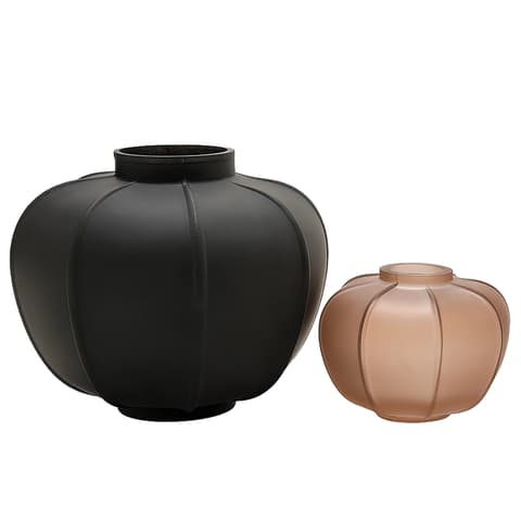 Valeria Storms Bundle vases in black, shown in a product front view as image 1