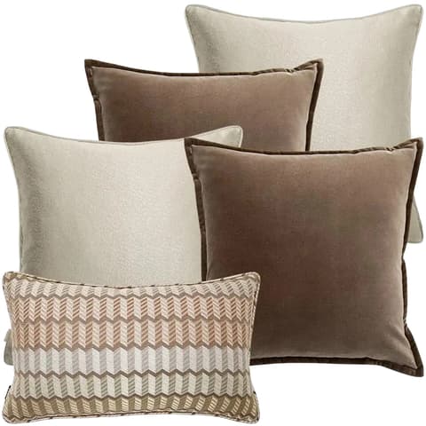 Eliana Bundle bundle - indoor in orange, brown, silver and beige, shown in a product front view as image 1