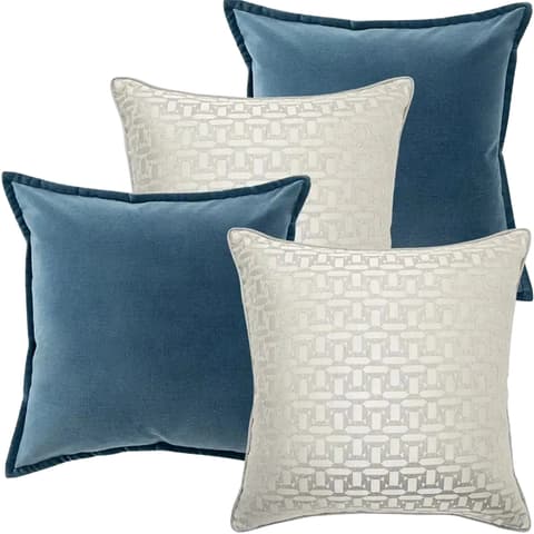Myra Bundle bundle - indoor in blue, beige and silver, shown in a product front view as image 1