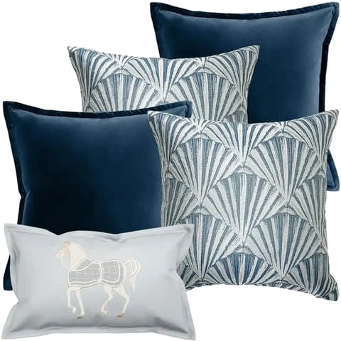Remi Bundle bundle - indoor in blue, silver and white, shown in a product front view as image 1