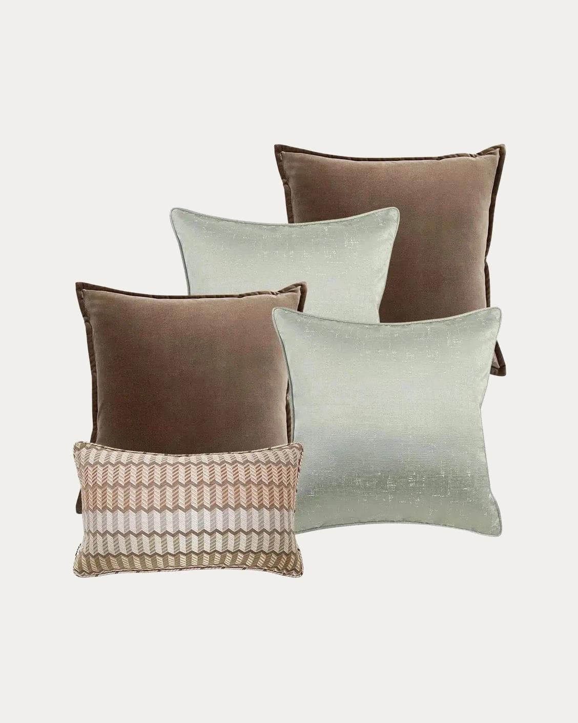 Eliazar Bundle bundle - indoor in brown, orange, silver and green, shown in a product front view as image 1