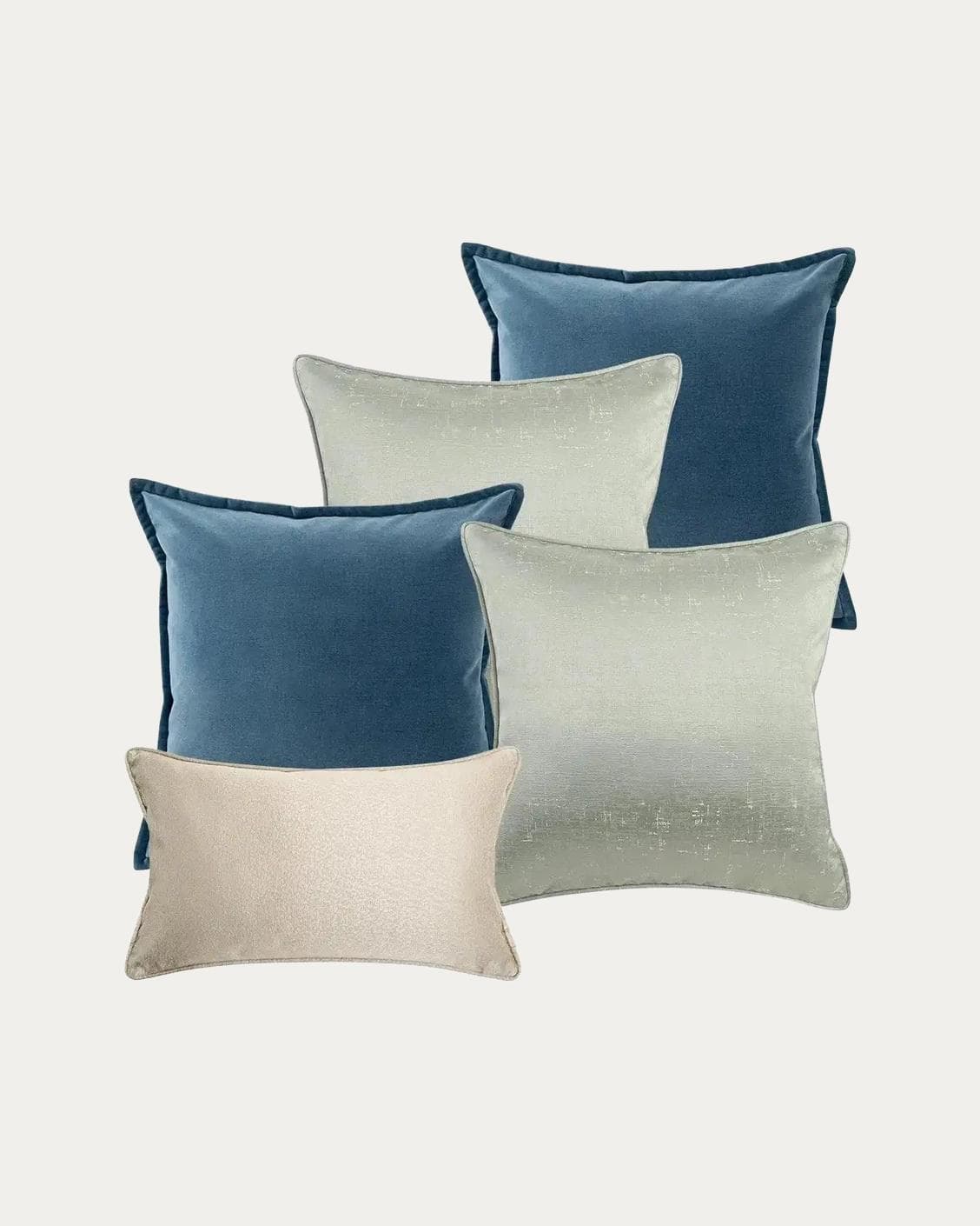 Johnston Bundle bundle - indoor in gold, blue, beige, green and silver, shown in a product front view as image 1
