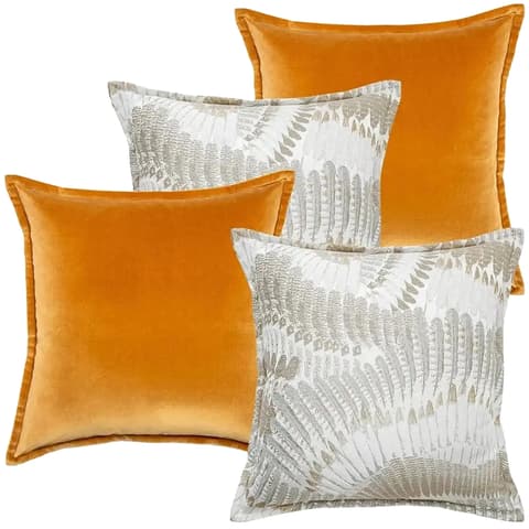 Emilia Bundle bundle - indoor in orange, brown and grey, shown in a product front view as image 1