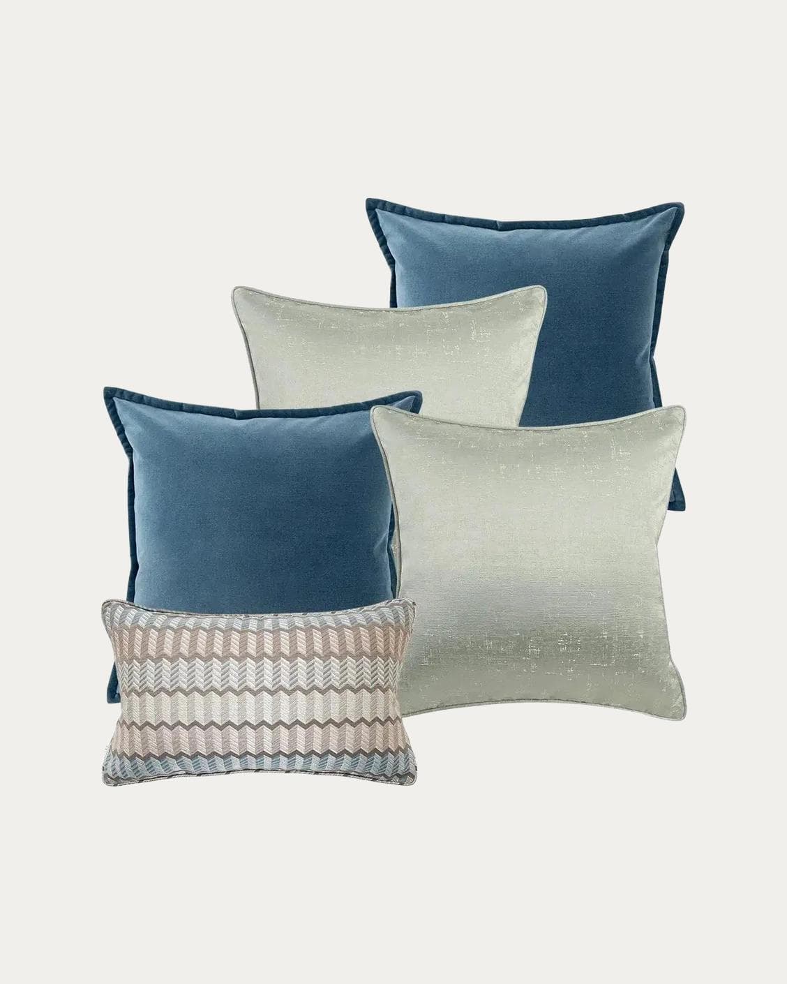 Dionisia Bundle bundle - indoor in silver, blue and green, shown in a product front view as image 1