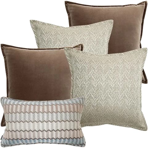 Jovie Bundle bundle - indoor in silver, blue, brown and beige, shown in a product front view as image 1