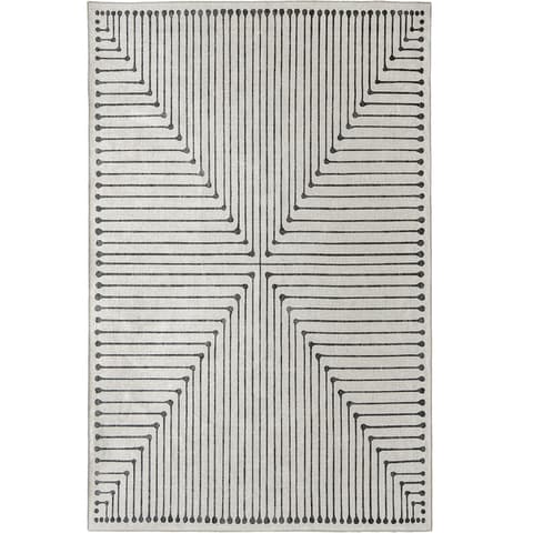 Vince Bianca carpets in black and white, shown in a product top view as image 1