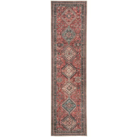 Vince Brick carpets in red, shown in a product top view as image 1