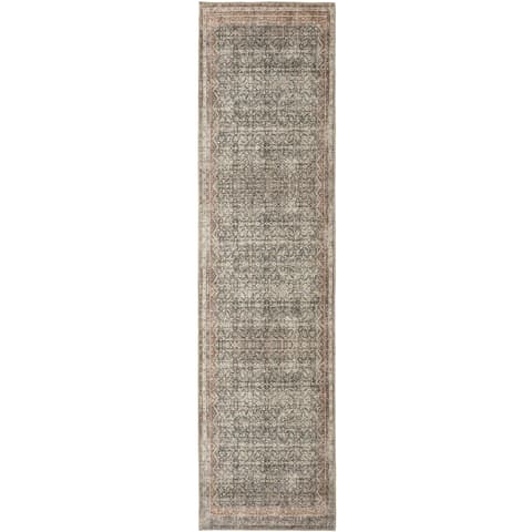 Vince Denim carpets in beige, rust and multicolour, shown in a product top view as image 1