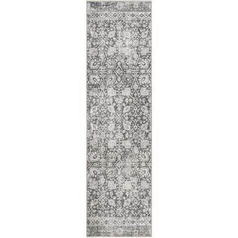 Vince Porcini carpets in grey and charcoal, shown in a product top view as image 1