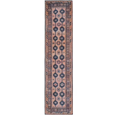 Vincent Blossom carpets in pink, blue and multicolour, shown in a product top view as image 1