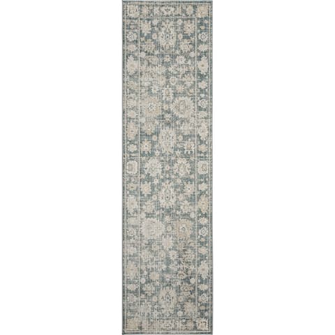 Warren Cobalt carpets in blue and beige, shown in a product top view as image 1
