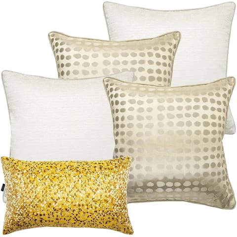 Valentina Bundle bundle - indoor in white, gold, yellow and beige, shown in a product front view as image 1