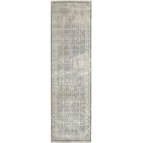 William Sandy carpets in beige, yellow and grey, shown in a product top view as image 1