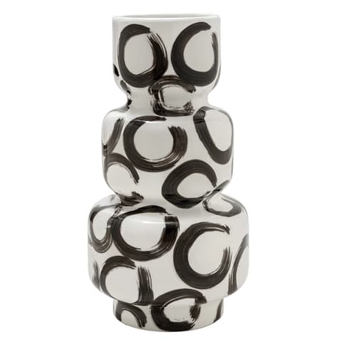 Zara Arneson vases in white and black, shown in a product front view as image 1