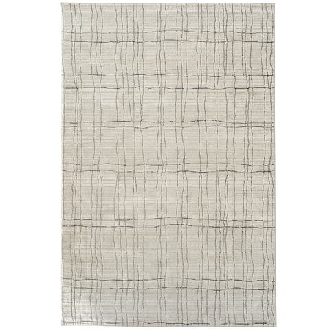 Zen Bianca carpets in charcoal and beige, shown in a product top view as image 1