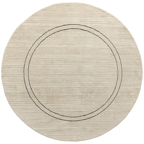 Zen Colin carpets in black and beige, shown in a product top view as image 1