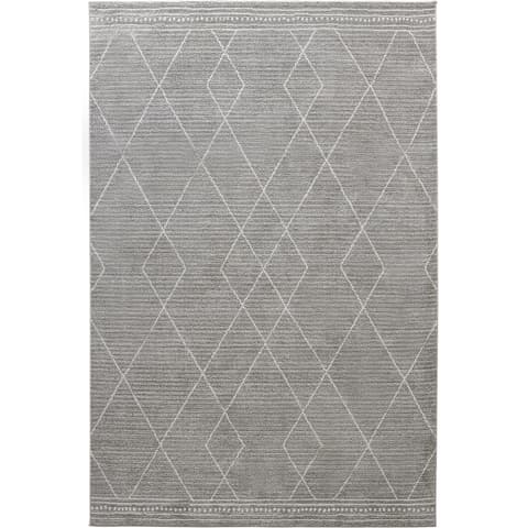 Zen Dune carpets in grey and off white, shown in a product top view as image 1